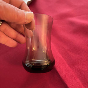 VINTAGE BARWARE GROUPING (SMOKED GLASS PITCHER SET AND MORE) - P113