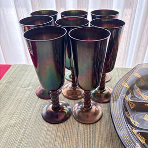 SILVER PLATED GROUPING (WINE GLASSES AND MORE) - P127