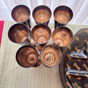 SILVER PLATED GROUPING (WINE GLASSES AND MORE) - P127