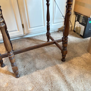 SOLID WOOD VINTAGE ACCENT TABLE (WEAR ON TOP) - P129