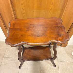 SOLID WOOD VINTAGE SIDE TABLE - P131