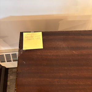 VINTAGESOLID WOOD  SEWING STAND AND SMALL STOOL (STAND HAS LEG THAT NEEDS REPAIR) - P133
