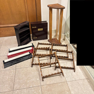 VINTAGE DISPLAY SHELVES AND MORE GROUPING - P137