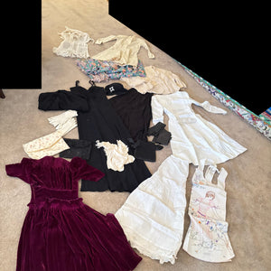 VINTAGE AND ANTIQUE CLOTHING GROUPING - P206