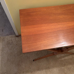 Solid Wood MCM Side Table Magazine Stand - R321