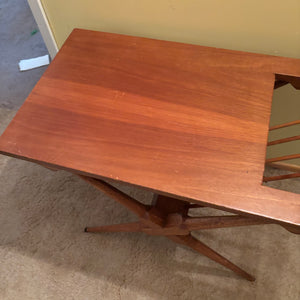 Solid Wood MCM Side Table Magazine Stand - R321