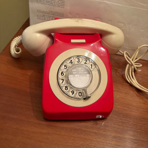 Vintage Olympics Poster and British Home Phone - R322