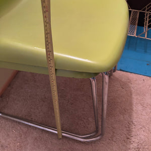Set of 2 Green MCM Gerd Lang SWING SM400K Stacking Chairs - R323
