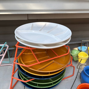 MCM Grouping (Porcelain Fondue Plates, Oxford Ware Pots and More) - R326