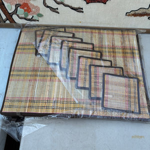 12" x 36" Vintage Asian Artwork and Vintage Placemat Set - R339