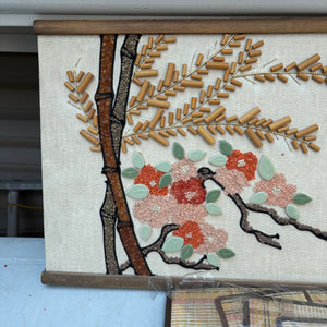 12" x 36" Vintage Asian Artwork and Vintage Placemat Set - R339