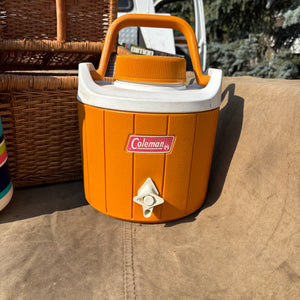 6 Piece Vintage Grouping (Large Wicker Basket, Cooler and More) - R341