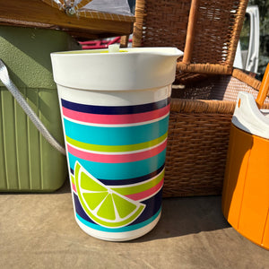 6 Piece Vintage Grouping (Large Wicker Basket, Cooler and More) - R341