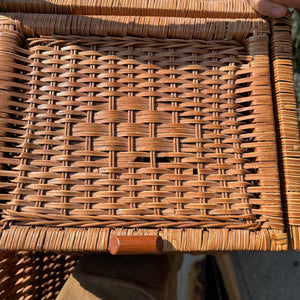 6 Piece Vintage Grouping (Large Wicker Basket, Cooler and More) - R341