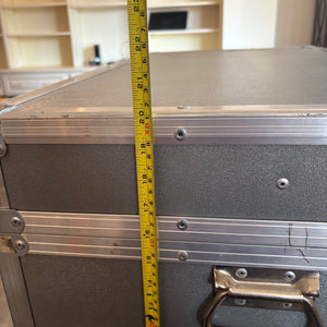 GREY TRUNK WITH CARPETED LINING (DENTED AND SCRATCHED) - P250