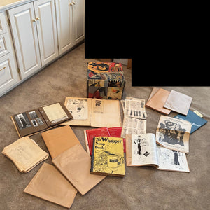 VINTAGE FASHION DESIGN GROUPING (YAEGERS FURS SCRAPBOOKS AND MORE) - P322