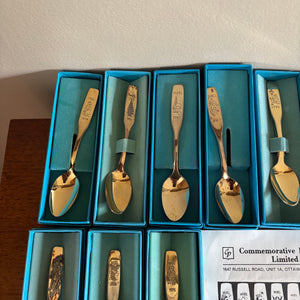 VINTAGE BIRKS COMMEMORATIVE COLLECTOR SPOONS COLLECTION - P340