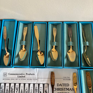 VINTAGE BIRKS COMMEMORATIVE COLLECTOR SPOONS COLLECTION - P340