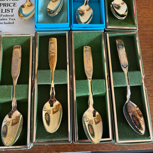 VINTAGE BIRKS COMMEMORATIVE COLLECTOR SPOONS COLLECTION - P340