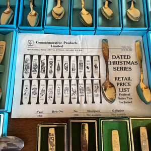 VINTAGE BIRKS COMMEMORATIVE COLLECTOR SPOONS COLLECTION - P340