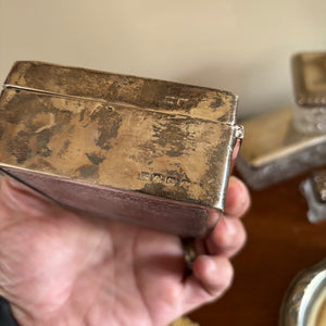 ANTIQUE DRESSING TABLE ITEMS (STAMPED SILVER AND MORE) - P341