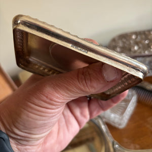 ANTIQUE DRESSING TABLE ITEMS (STAMPED SILVER AND MORE) - P341
