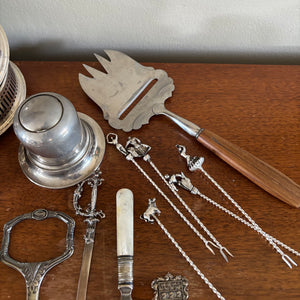 VINTAGE SILVER PLATED AND MORE GROUPING - P343