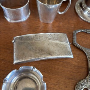 VINTAGE SILVER PLATED AND MORE GROUPING - P343