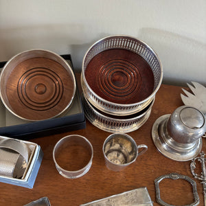VINTAGE SILVER PLATED AND MORE GROUPING - P343