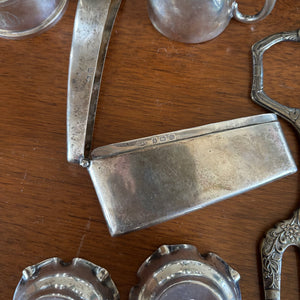 VINTAGE SILVER PLATED AND MORE GROUPING - P343