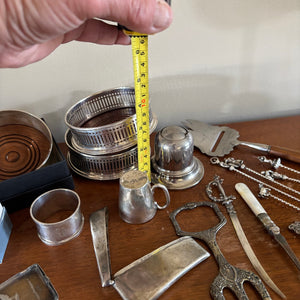 VINTAGE SILVER PLATED AND MORE GROUPING - P343