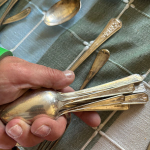 VINTAGE SILVER PLATED AND MORE GROUPING - P343