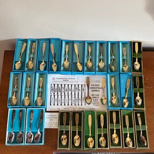 VINTAGE BIRKS COMMEMORATIVE COLLECTOR SPOONS COLLECTION - P340