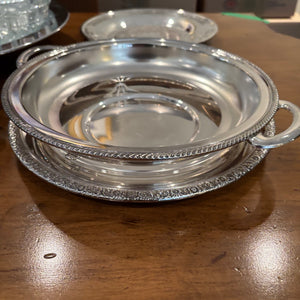 Vintage Silver Plated Grouping (Lazy Susan Platter and More) - M315
