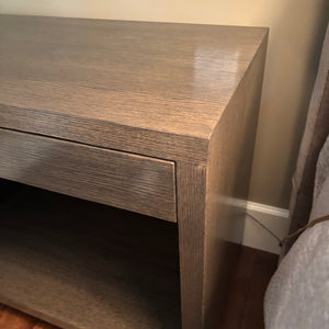 Contemporary Solid Wood Open Night Stand with Single Drawer - M318