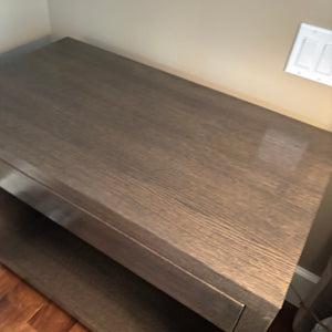 Contemporary Solid Wood Open Night Stand with Single Drawer - M318