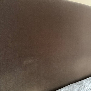 70” Tall King Size Grey/Brown Velvety Fabric Wall Mounted Headboard - M319