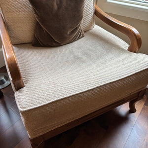 Drexel Heritage County Style Club Chair with Solid Wood Frame - M322