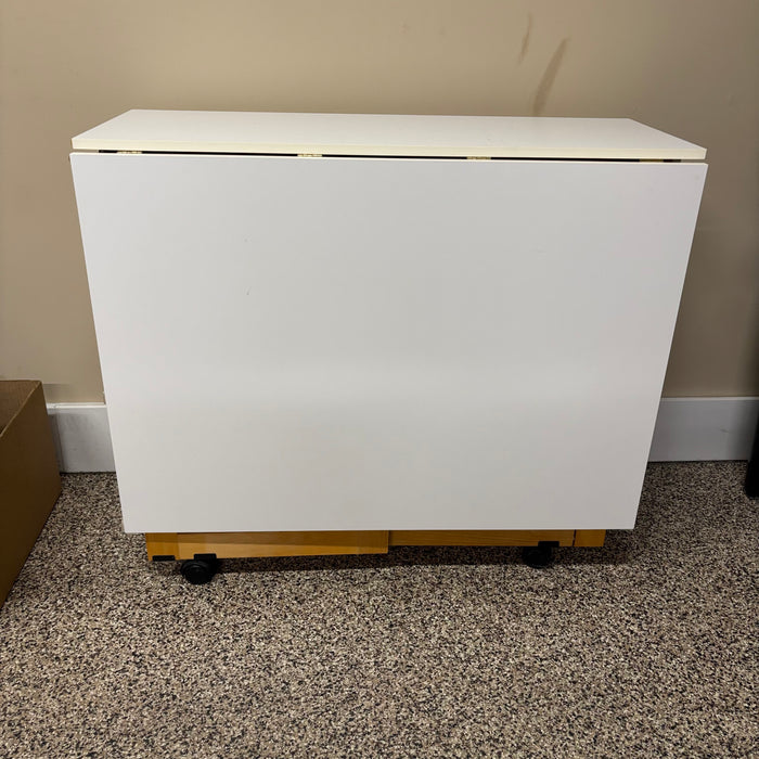 Cutting Table with Drop Down Sides and Wheels - M325