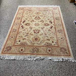 5Ft x 6.5Ft Vintage Afghanistan 100% Wool Area Rug - M329