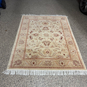 5Ft x 6.5Ft Vintage Afghanistan 100% Wool Area Rug - M329