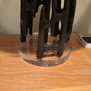 24” Tall Single Table Lamp with Contemporary Ceramic Base and 17” Wide Shade - M335