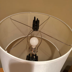 24” Tall Single Table Lamp with Contemporary Ceramic Base and 17” Wide Shade - M335