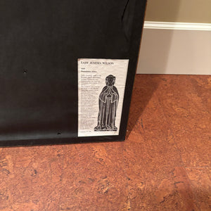 40" x 16" Framed Lady Jemima Wilson Brass Rubbing - M337