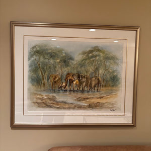 38” x 30” Framed Original Crystal Wynn Watercolour Painting - M340