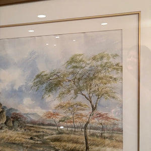 38” x 30” Framed Original Crystal Wynn Watercolour Painting - M341