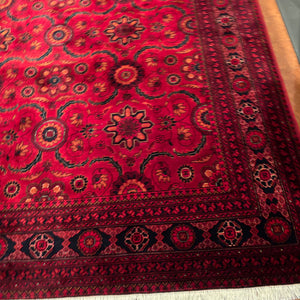 5'7" x 7'10" Vintage Afghan Wool Area Rug - M349
