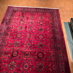 5'7" x 7'10" Vintage Afghan Wool Area Rug - M349