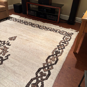 12'9 x 9'9 Vintage Ethiopian Wool Area Rug - M353