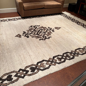 12'9 x 9'9 Vintage Ethiopian Wool Area Rug - M353